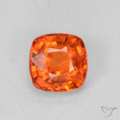0.51ct طبيعي برتقالى نارى زفير, وسادة, VVS