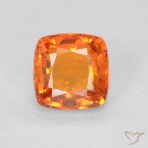 0.61ct طبيعي برتقالى متوسط زفير, وسادة, VVS