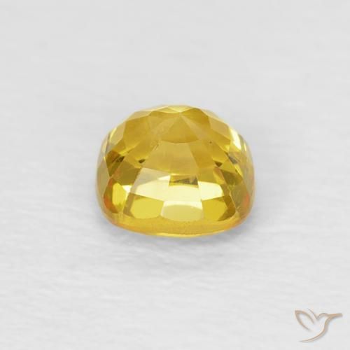 زفير Medium Light-Yellow طبيعي، وسادة، 0.53 قيراط، قليلا جدا