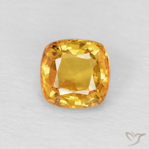 0.60ct طبيعي ذهبى-برتقالى متوسط زفير, وسادة, VVS