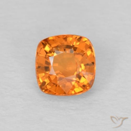 0.48ct طبيعي برتقالي زاهى زفير, وسادة, قليلا جدا