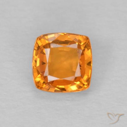 0.62ct طبيعي برتقالي زاهى زفير, وسادة, قليلا جدا