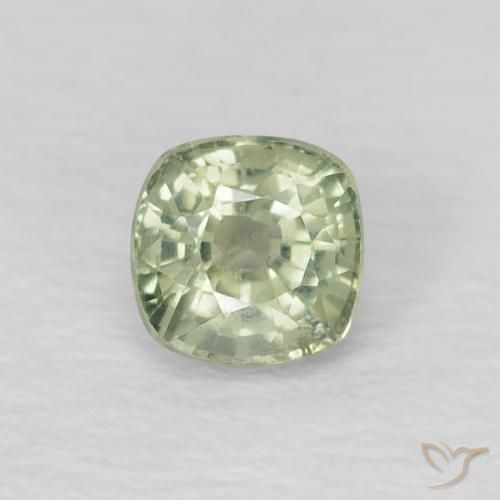 0.56ct طبيعي أخضر مريمية فاتح زفير, وسادة, قليلا جدا