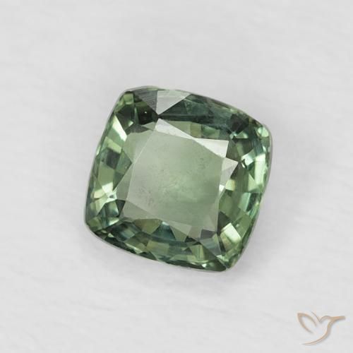 زفير Medium Light Green طبيعي، وسادة، 0.57 قيراط، قليلا جدا