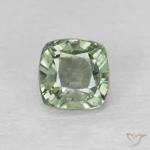 0.73ct طبيعي Medium Light-Green زفير, وسادة, قليلا جدا