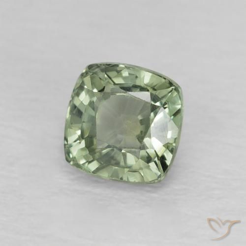 زفير Medium Light-Green طبيعي، وسادة، 0.73 قيراط، قليلا جدا