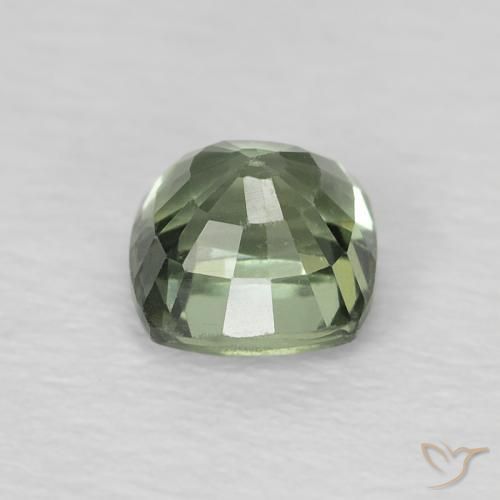 زفير Medium Light-Green طبيعي، وسادة، 0.73 قيراط، قليلا جدا
