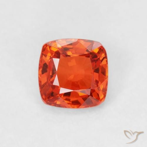 0.56ct طبيعي برتقالى محمر زفير, وسادة, VVS-VS