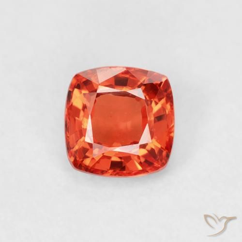 0.45ct طبيعي أحمر متوسط زفير, وسادة, VVS-VS