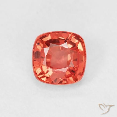 0.52ct طبيعي أحمر قرمزى لامع زفير, وسادة, VVS-VS