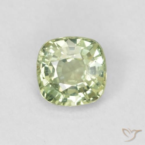 0.43ct طبيعي اخضر المريمية فاتح جدا زفير, وسادة, VVS-VS