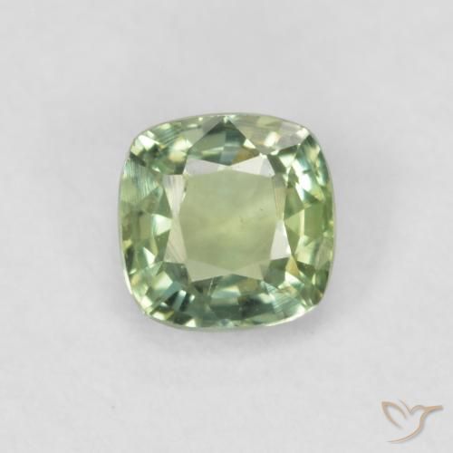 0.48ct طبيعي أخضر مريمية فاتح زفير, وسادة, VVS-VS