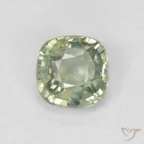 0.58ct طبيعي أخضر مريمية فاتح زفير, وسادة, VVS-VS