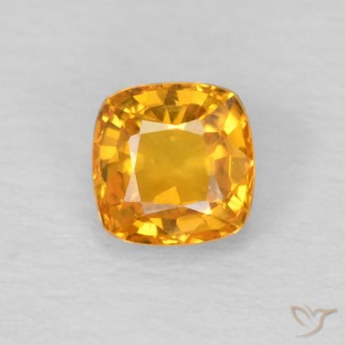 0.49ct طبيعي برتقالي زاهى زفير, وسادة, VVS