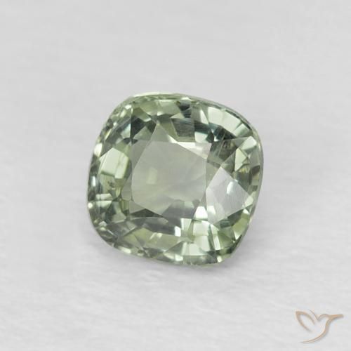 زفير Medium Light-Green طبيعي، وسادة، 0.64 قيراط، VVS-VS