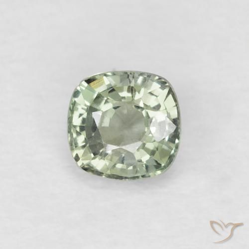 0.44ct طبيعي أخضر أصفر زفير, وسادة, VVS-VS