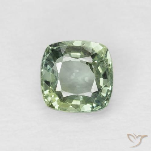 0.65ct طبيعي أخضر طحلبى فاتح زفير, وسادة, VVS-VS