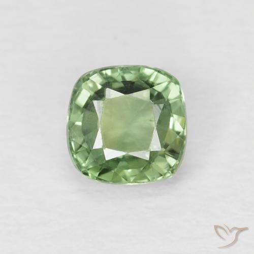 0.66ct طبيعي أخضر ترابى زفير, وسادة, VVS-VS