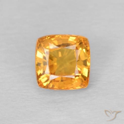 0.56ct طبيعي العسل البرتقال زفير, وسادة, قليلا جدا