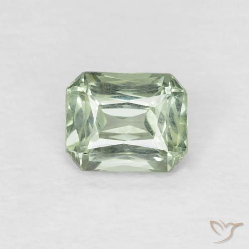 0.49ct طبيعي أخضر طحلبى زفير, قص الزمرد, VVS
