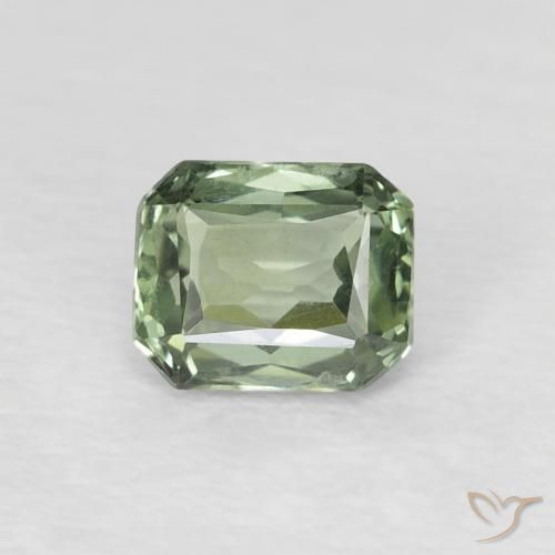 0.59ct طبيعي أخضر متوسط زفير, قص الزمرد, VVS