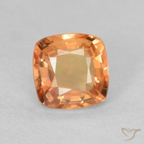 0.50ct طبيعي برتقالى متوسط زفير, وسادة, VVS-VS