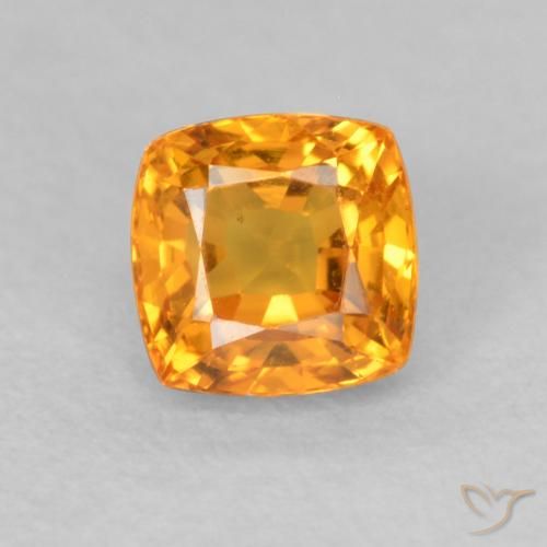 0.61ct طبيعي برتقالى متوسط زفير, وسادة, VVS-VS