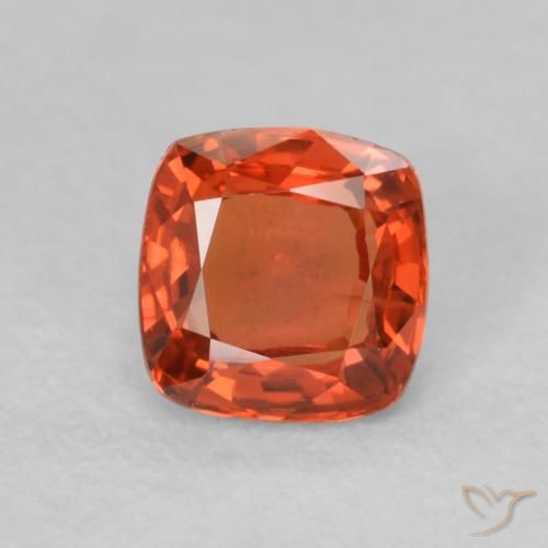 0.54ct طبيعي برتقالى دافئ زفير, وسادة, VVS-VS