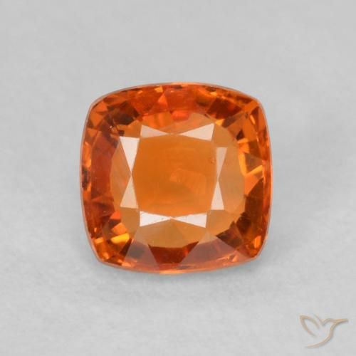 0.55ct طبيعي برتقالى نارى زفير, وسادة, VVS-VS