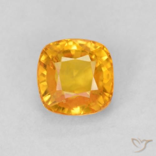 0.68ct طبيعي برتقالى متوسط زفير, وسادة, VVS