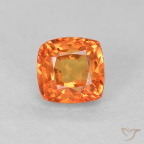 0.64ct طبيعي برتقالي زاهى زفير, وسادة, VVS