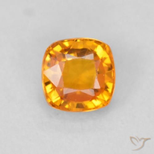 0.63ct طبيعي برتقالي زاهى زفير, وسادة, VVS