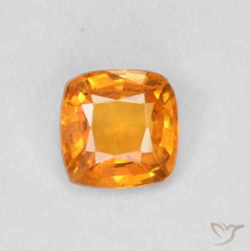 0.49ct طبيعي برتقالي زاهى زفير, وسادة, قليلا جدا