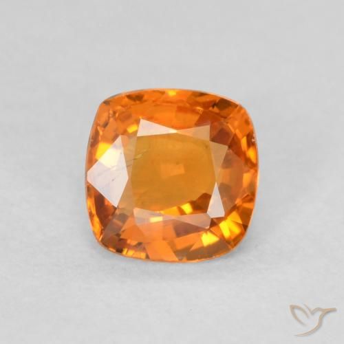 0.56ct طبيعي برتقالي زاهى زفير, وسادة, قليلا جدا