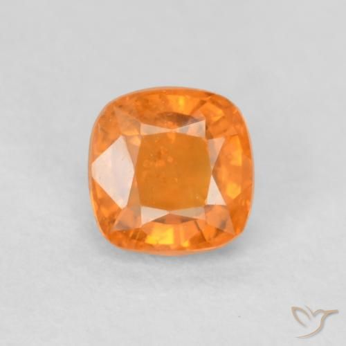0.55ct طبيعي برتقالي زاهى زفير, وسادة, قليلا جدا