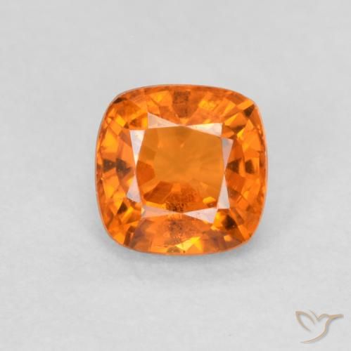 0.65ct طبيعي برتقالى متوسط زفير, وسادة, قليلا جدا
