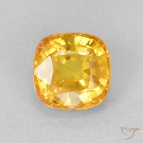 0.64ct طبيعي برتقالى ذهبة زفير, وسادة, VVS-VS
