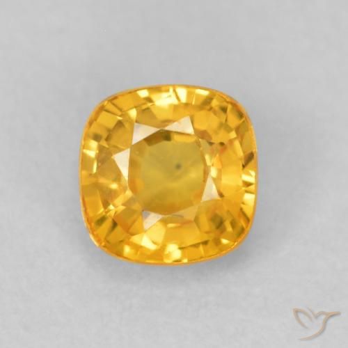 0.56ct طبيعي برتقالى ذهبة زفير, وسادة, VVS-VS