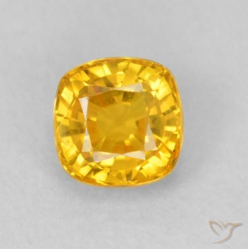 0.60ct طبيعي برتقالى-ذهبى زفير, وسادة, VVS-VS