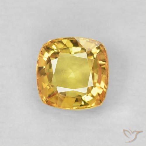 0.60ct طبيعي أصفر متوسط زفير, وسادة, VVS-VS