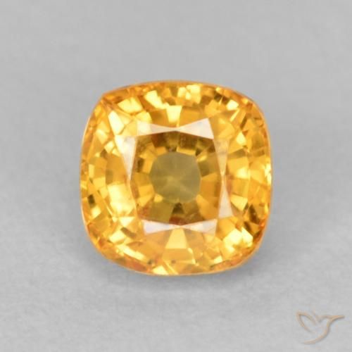 0.73ct طبيعي برتقالى متوسط زفير, وسادة, VVS-VS
