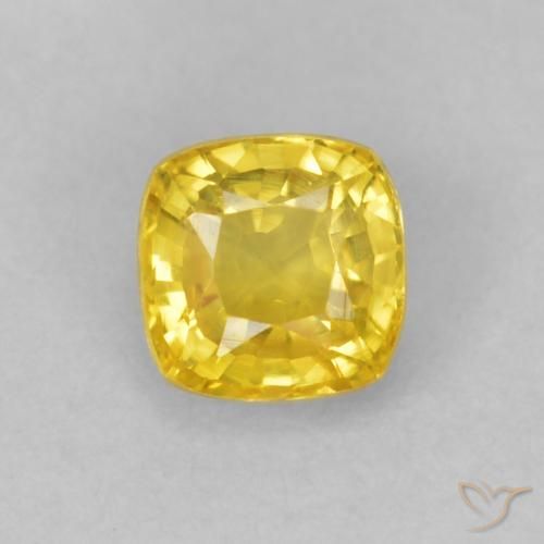 0.50ct طبيعي أصفر متوسط زفير, وسادة, VVS-VS