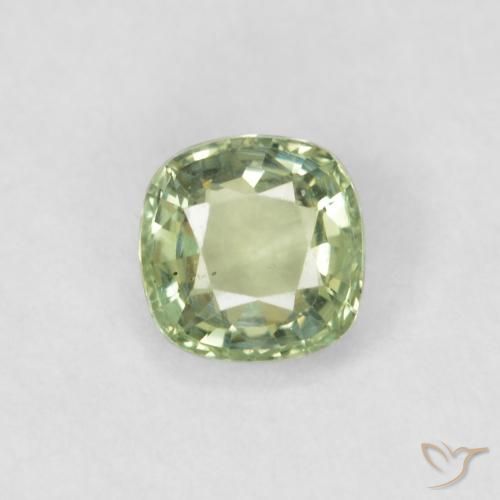 0.43ct طبيعي اخضر المريمية فاتح جدا زفير, وسادة, قليلا جدا