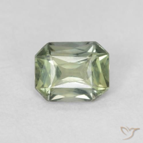 0.46ct طبيعي أخضر مريمية فاتح زفير, قص الزمرد, VVS