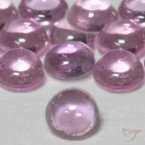 0.07ct طبيعي وردى أرجوانى ملكى فاتح زفير, دائري, شفاف