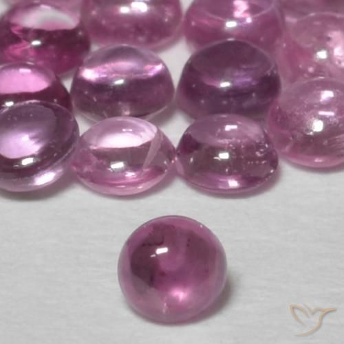 0.10ct طبيعي أرجوانى متوسط زفير, دائري, شفاف
