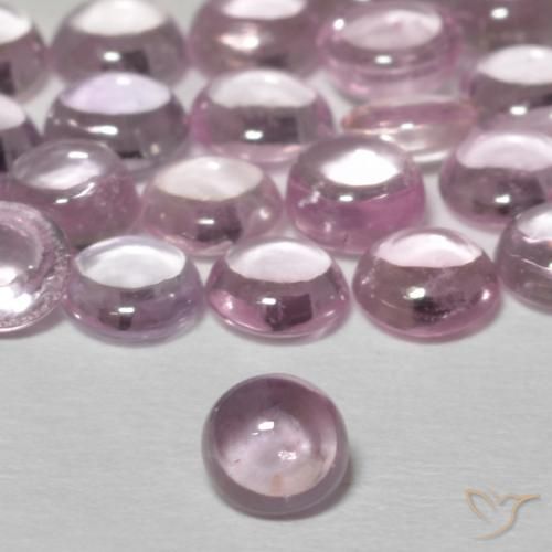 0.27ct طبيعي وردى الخزامى زفير, دائري, شفاف