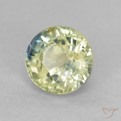 زفير Medium Light-Yellow طبيعي، دائري، 0.58 قيراط، قليلا جدا