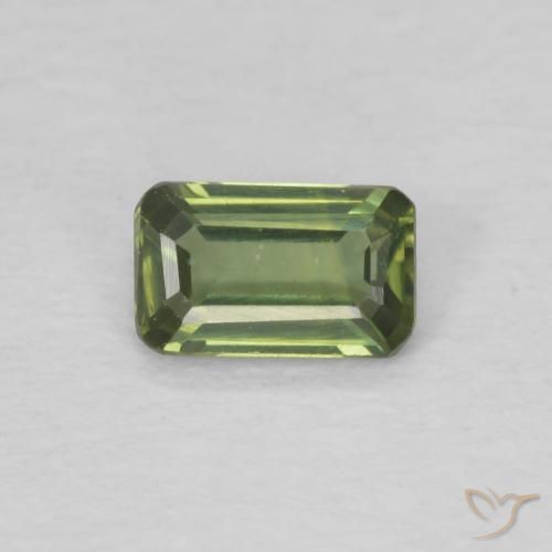0.37ct طبيعي أخضر دافئ زفير, قص الزمرد, VVS-VS