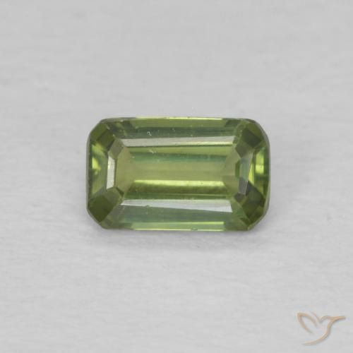 0.40ct طبيعي أخضر دافئ زفير, قص الزمرد, قليلا جدا